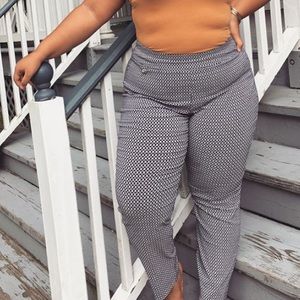 Black and white pants